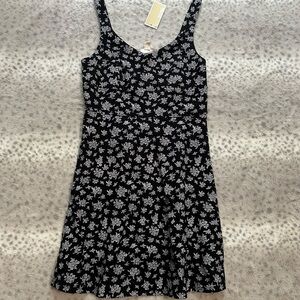Michael Kors Black and White Floral Dress